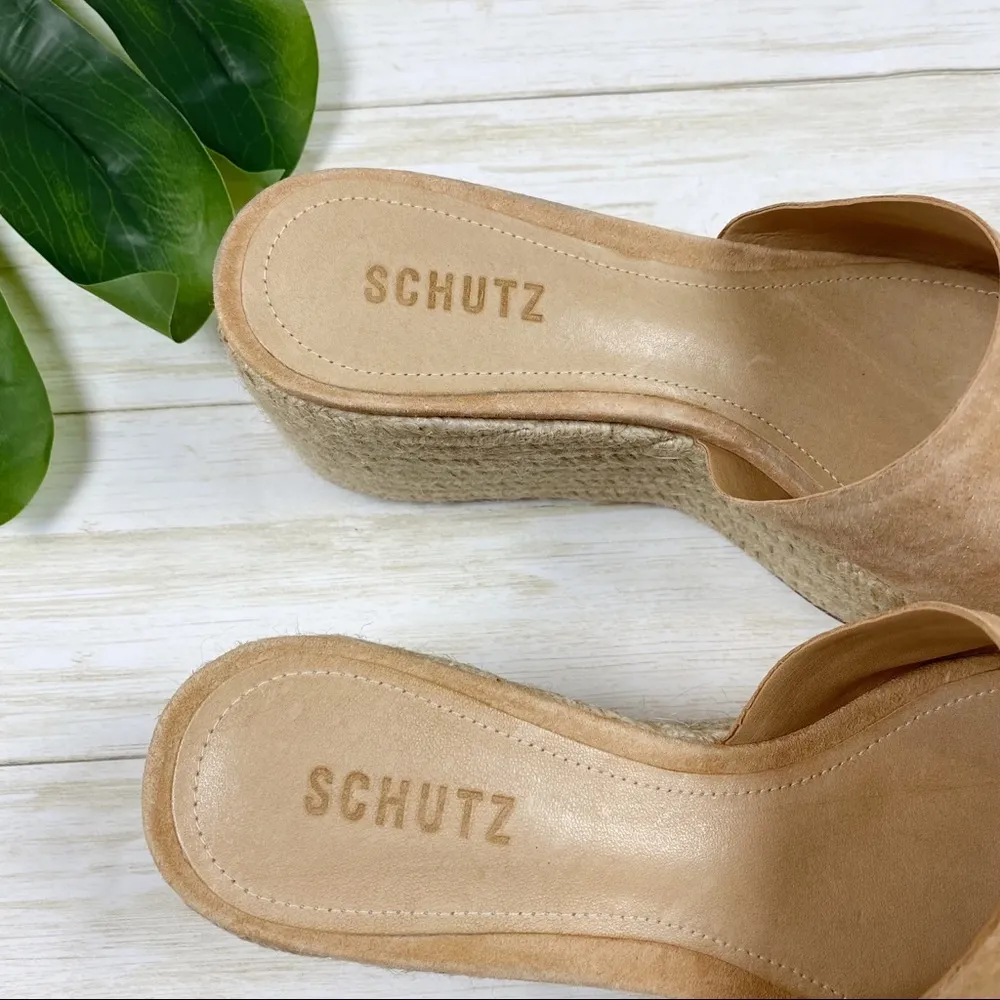 Schutz Thalia platform espadrilles in honey - Image 7
