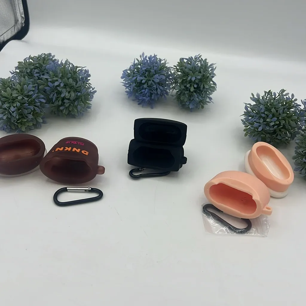 3 Case Airpod (1st and 2nd Gen) Dunkin Donuts,Bubble Tea,Hug Life Dolls Brown - Image 6