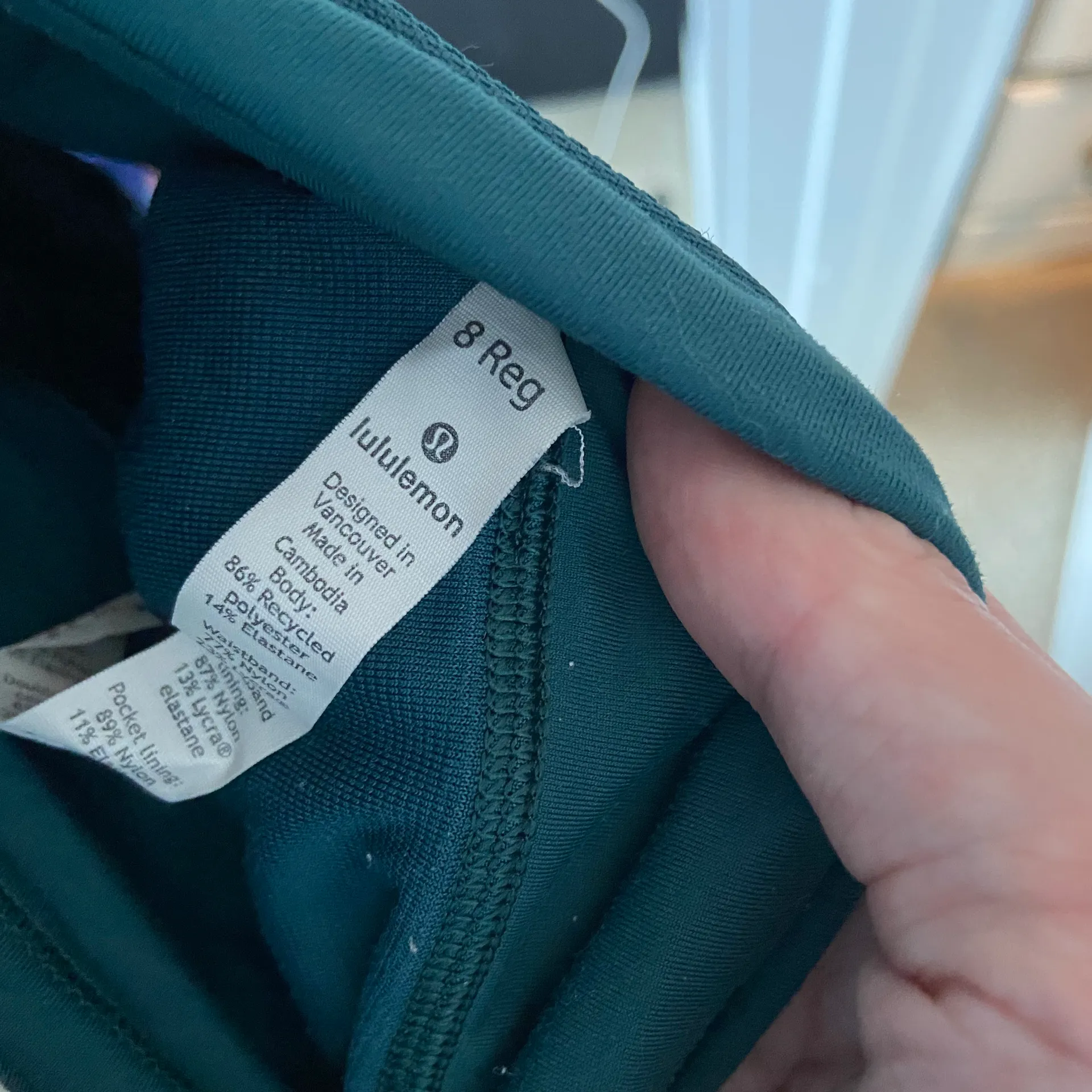 Lululemon Teal Running Shorts - Image 4