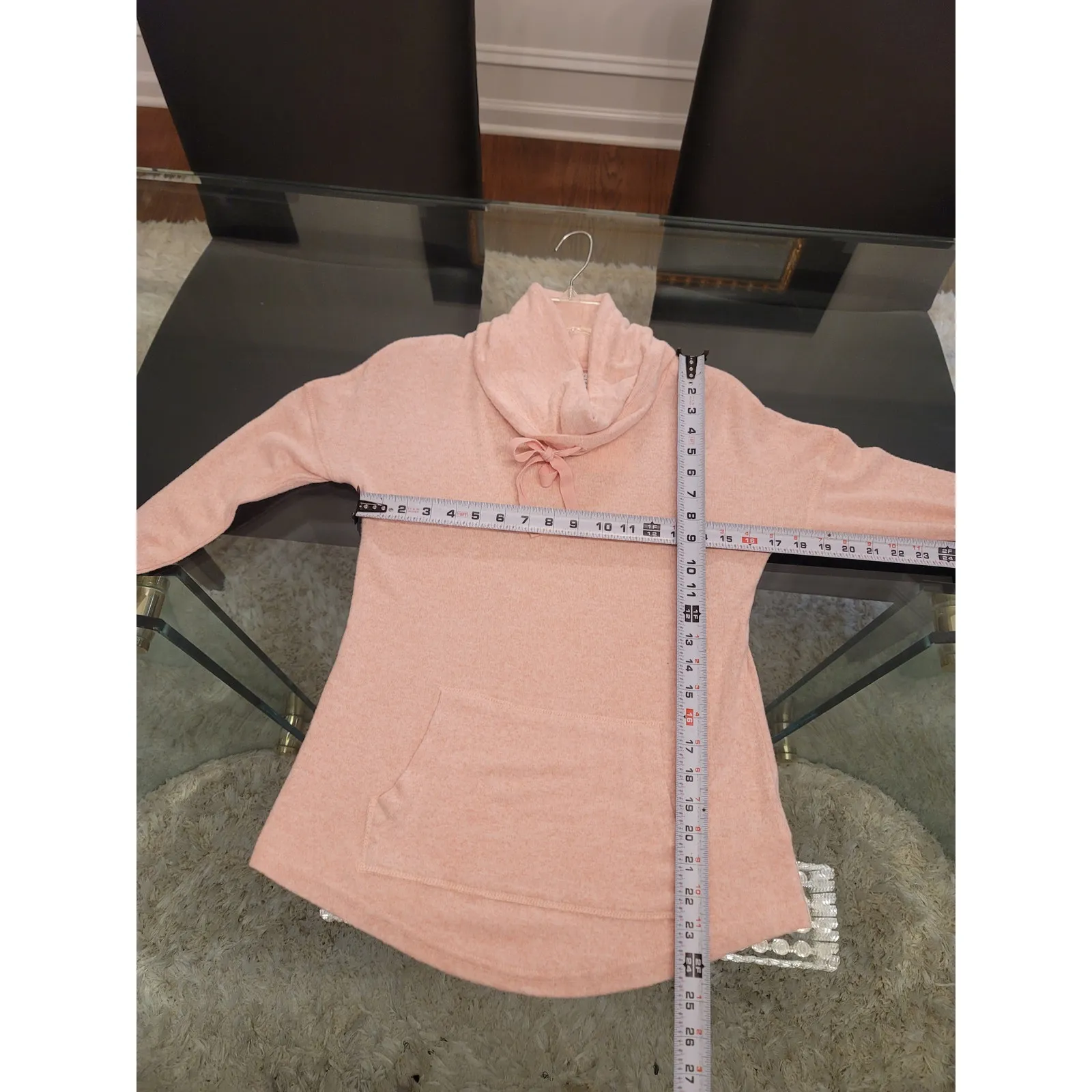 Boxercraft Sweater Women's XS Blush Heather Soft Cuddle Cowl Neck Long Sleeves - Image 12