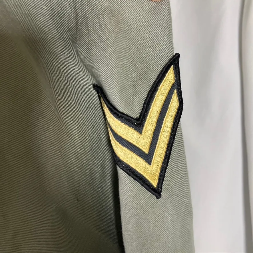 Rails Sage Military Jacket Women's Medium Green Utility Drawstring Lyocell Linen - Image 2