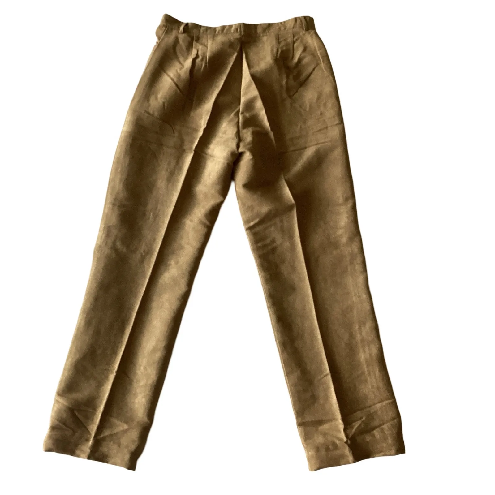 Birch Hill Vegan Suede Pants Tan Size 8 - Image 5