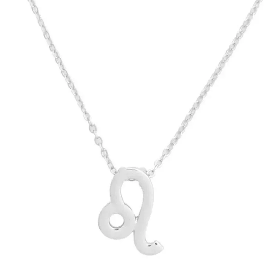 🆕Leo Zodiac Astrology Pendant Necklace Silver - Image 2