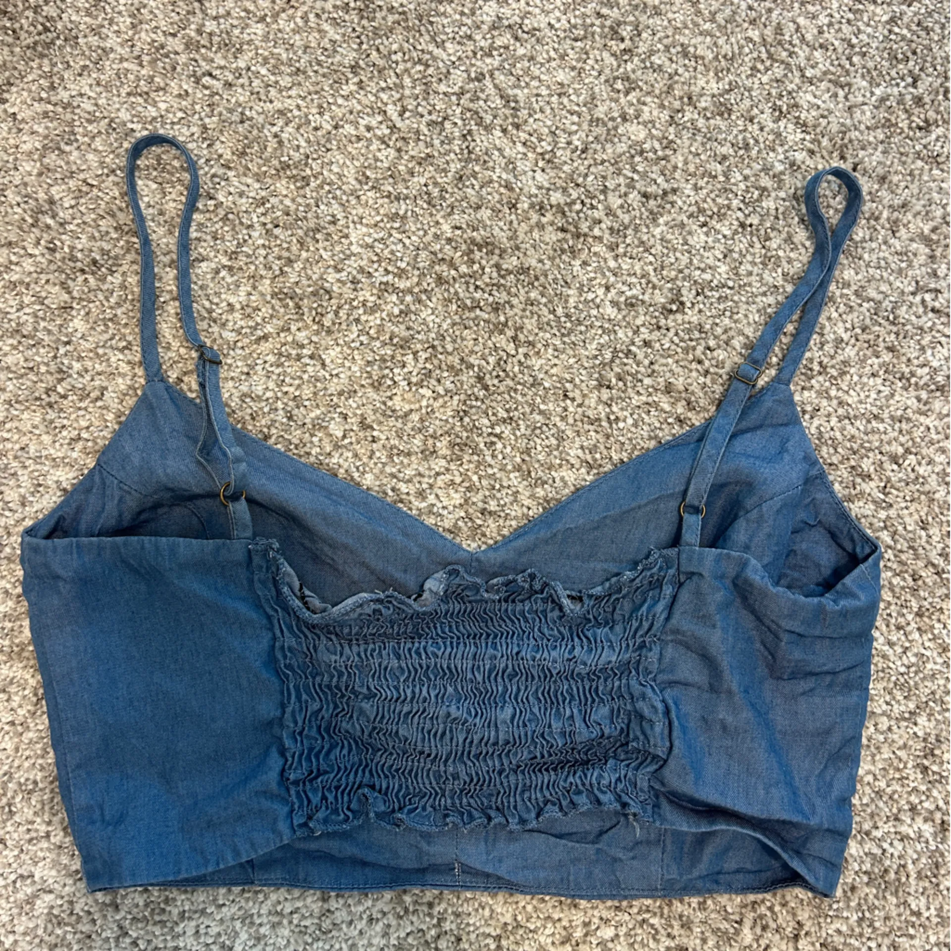 Lulus‎ Blue Pullover Crop Top in Blue | S - Image 3