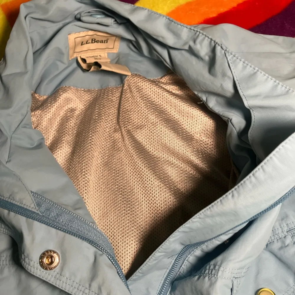 Vintage LL Bean All Conditions "2 In One" Jacket Womens Small Blue Poly Shell Size L - Image 5