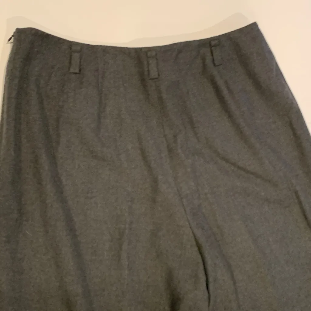 Talbots Women’s Size 16 XL Charcoal Gray Wool Trousers Dress Pants w/ Belt Loops - Image 6