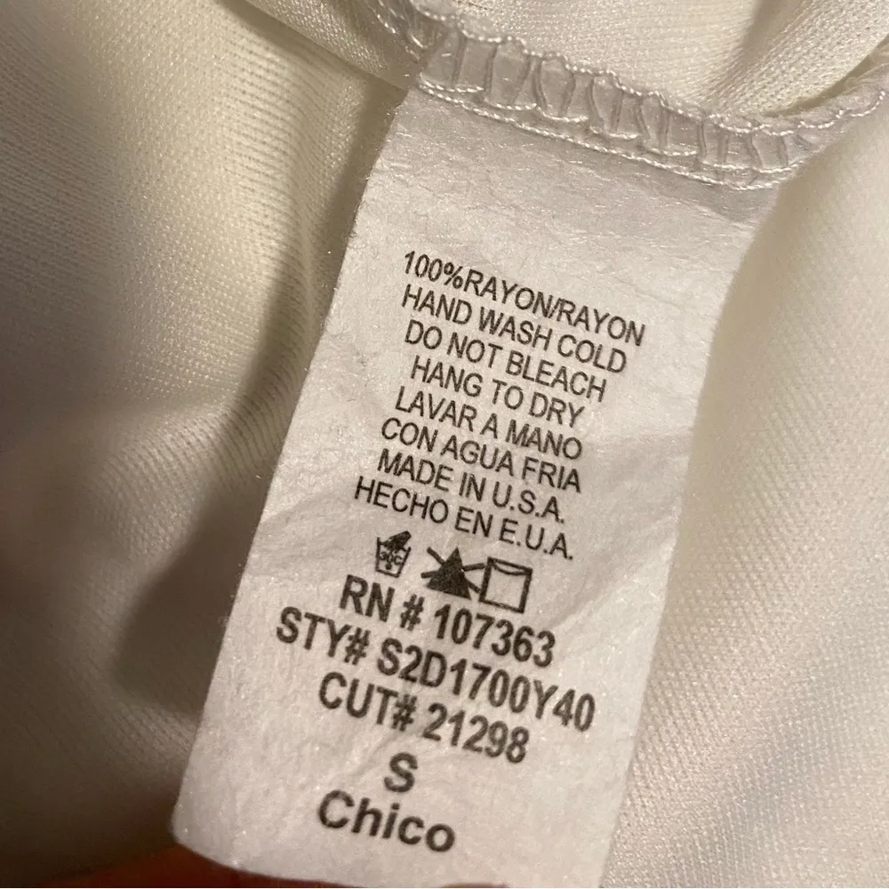 Ivory White Collared Boho Floral Daisy Mesh Collared Mini Dress - S - Image 15