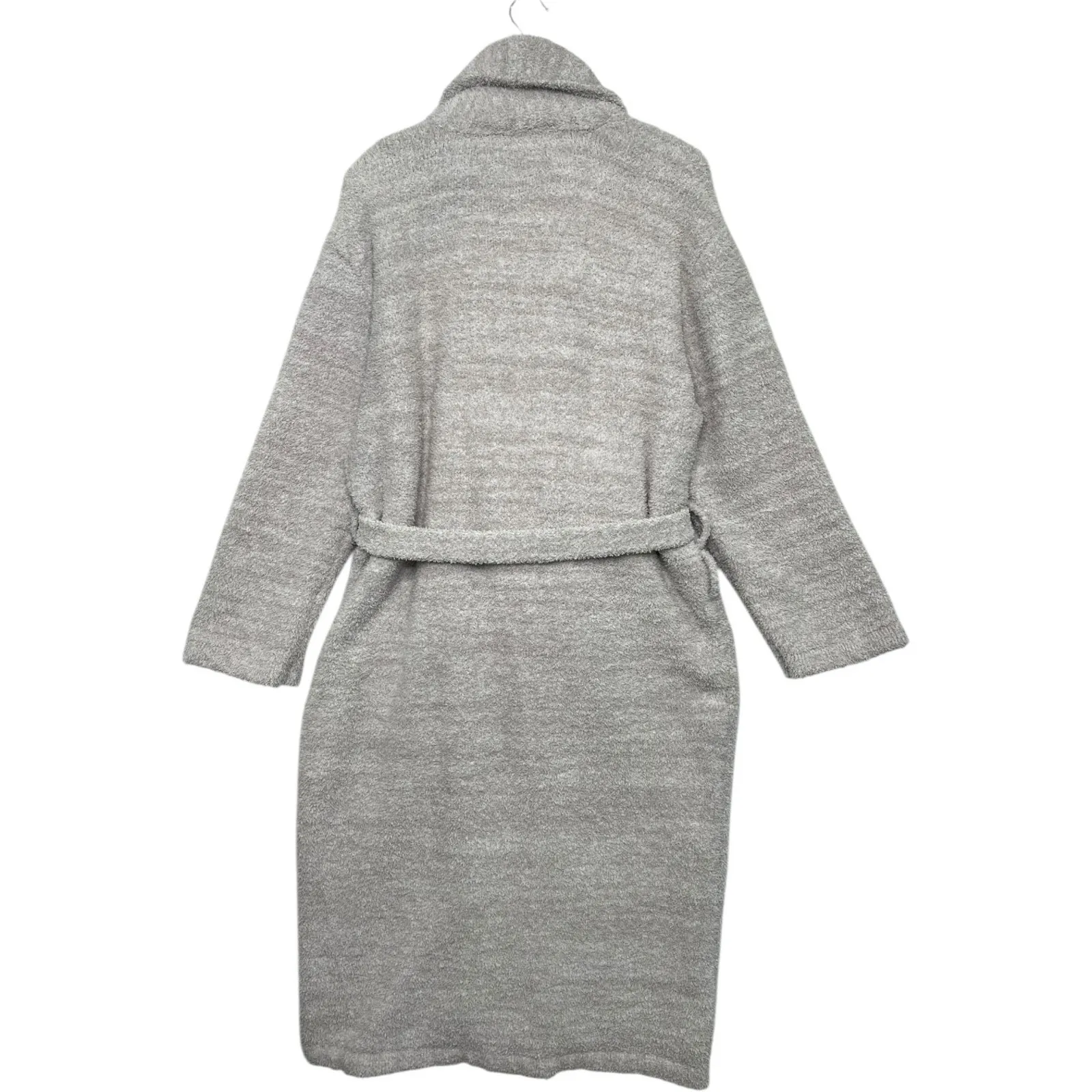 Barefoot Dreams Cozy Chic Robe Womens 2 Tan Solid Long Sleeve Belted Lounge - Image 2