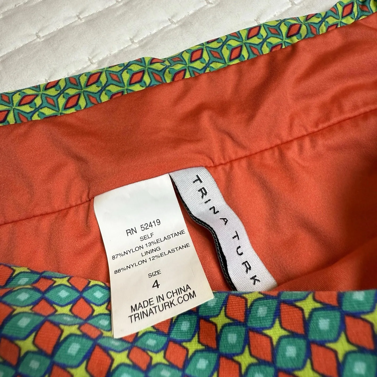 Trina Turk Zanzibar Banded Bikini Bottom Sz 4 NWT $76 Multi Color Boho - Image 4