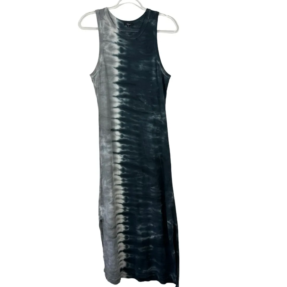 RAILS‎ Dress Navy The Tank Dip Dye Midi Sleeveless Side Slits Size XS Stretch - Image 3