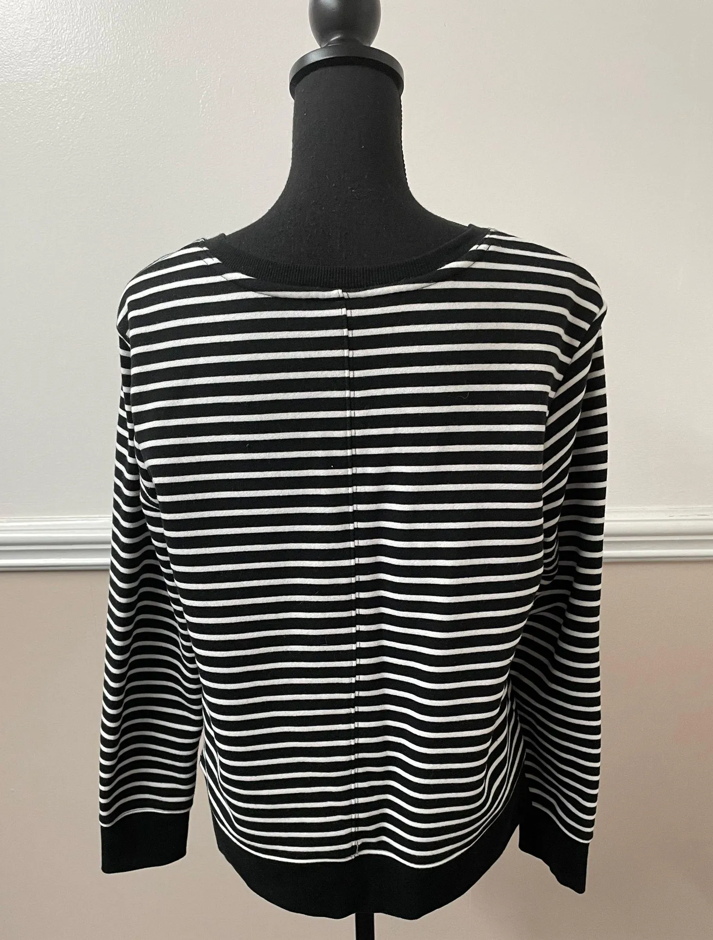 Stripe V Neck Sweater - Image 2