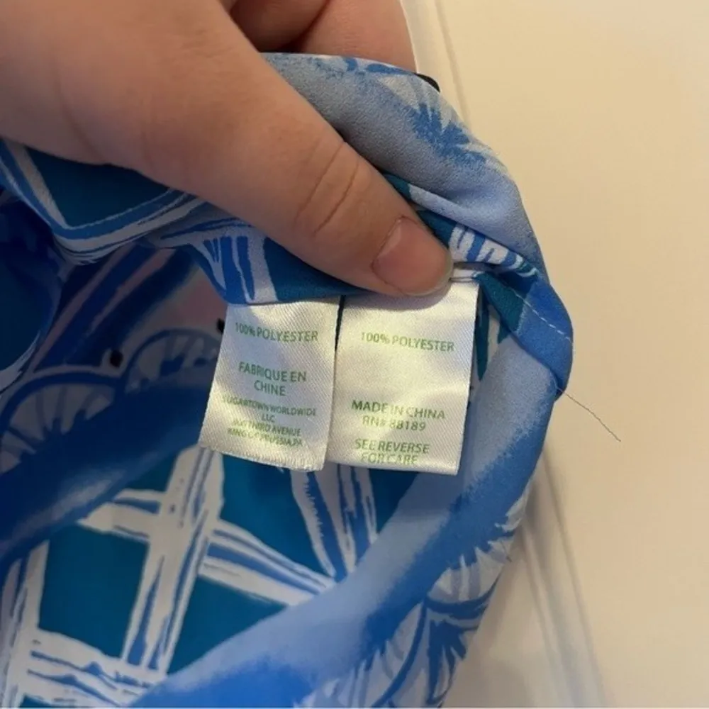 Lilly Pulitzer Iona Silky Top in Pink Tropics Heat Wave Size Small - Image 5