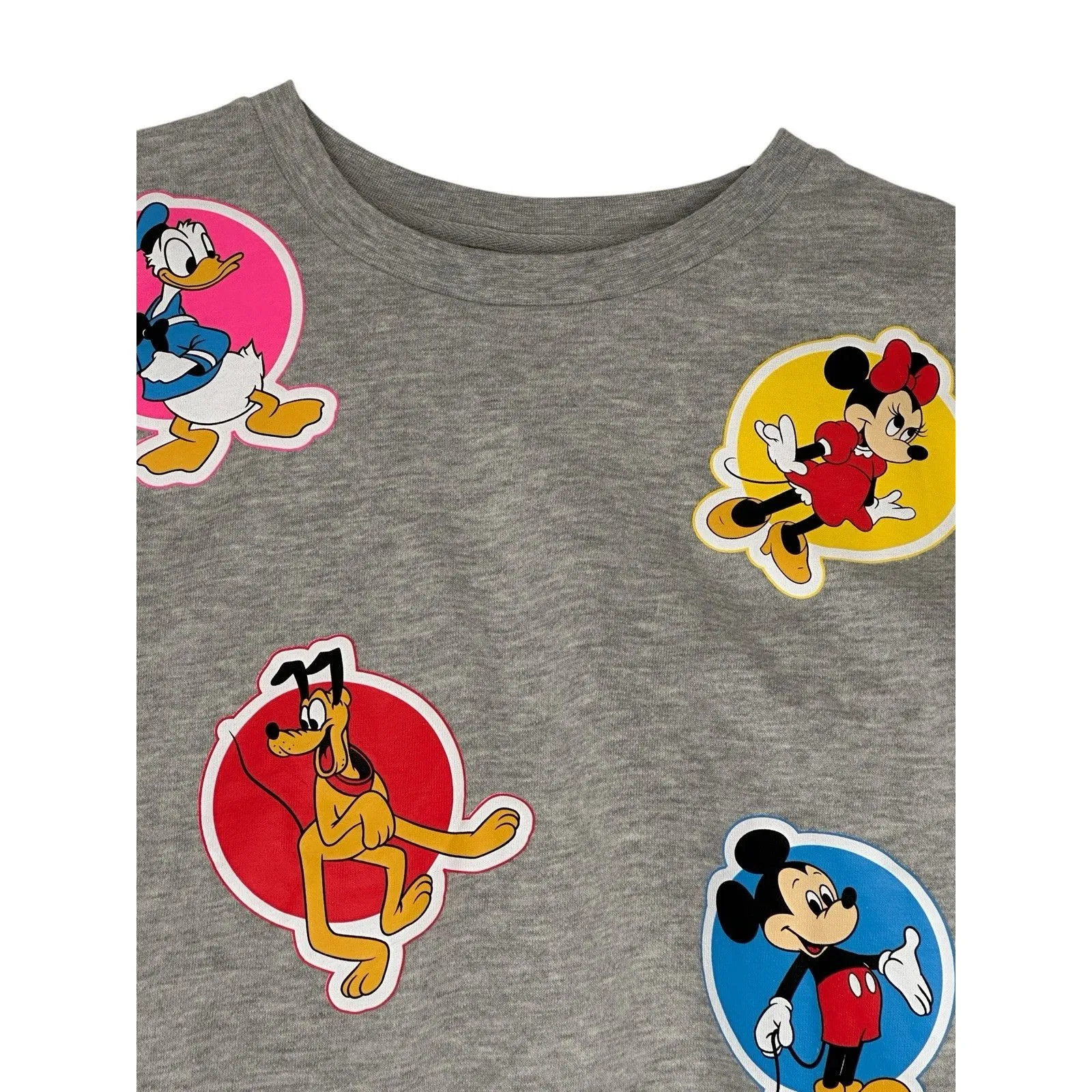 Disney Original‎ Women’s Sweatshirt Mickey Goofy Donald Minnie Pluto Vault Sz XL - Image 2