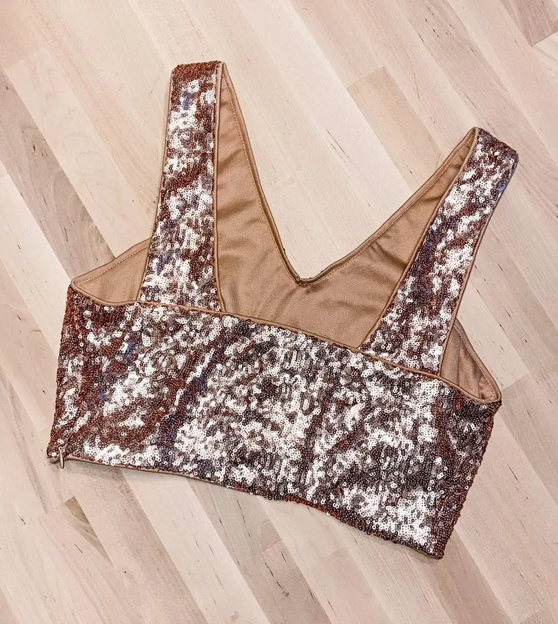 Forever 21 Sequin Crop Top - Image 3