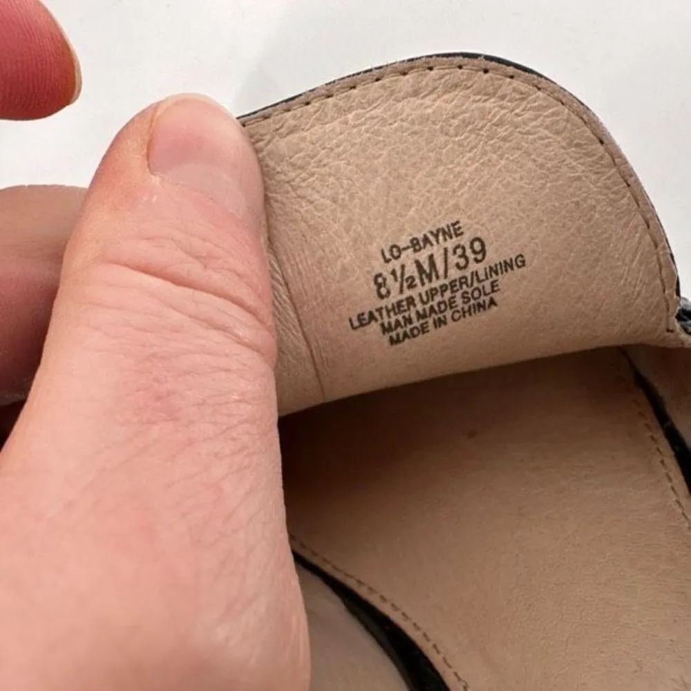 Louise Et Cie Bayne Womens Leather Slip On Round Toe Loafer Shoes Black Size 8.5 - Image 11