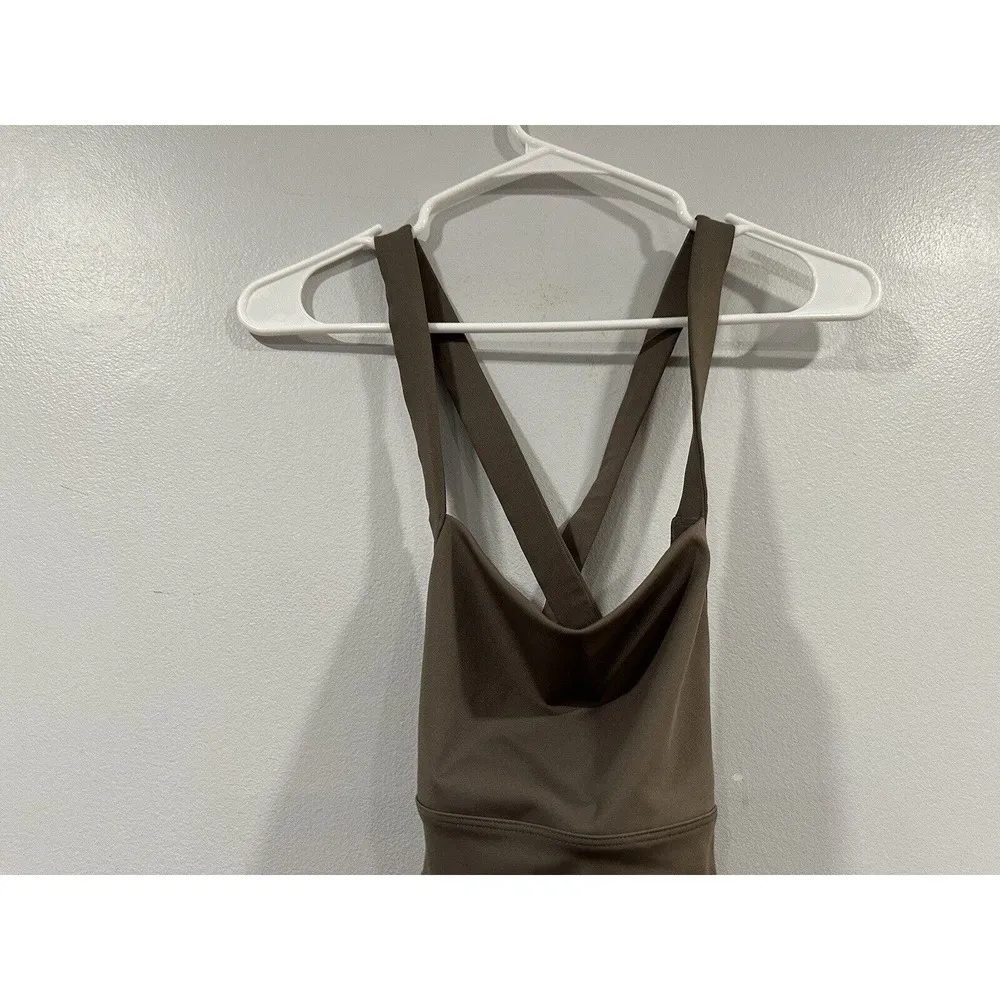 Free People Movement My High One Charcoal Brown One Piece Jumpsuit Small S NWOT - Image 2