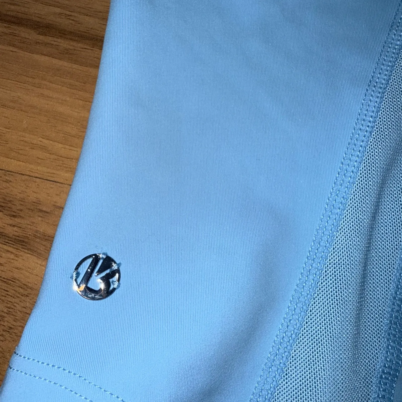 Buffbunny One Shoulder Top Athleisure Athletic‎ Workout Tank Light Blue Small - Image 3