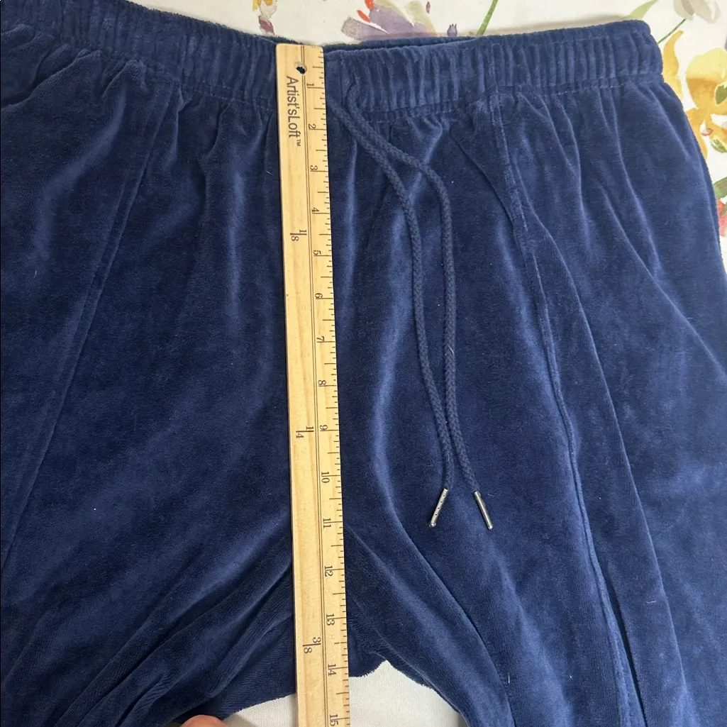 Universal Thread Dark Blue Velour Wide leg Pants - Image 9