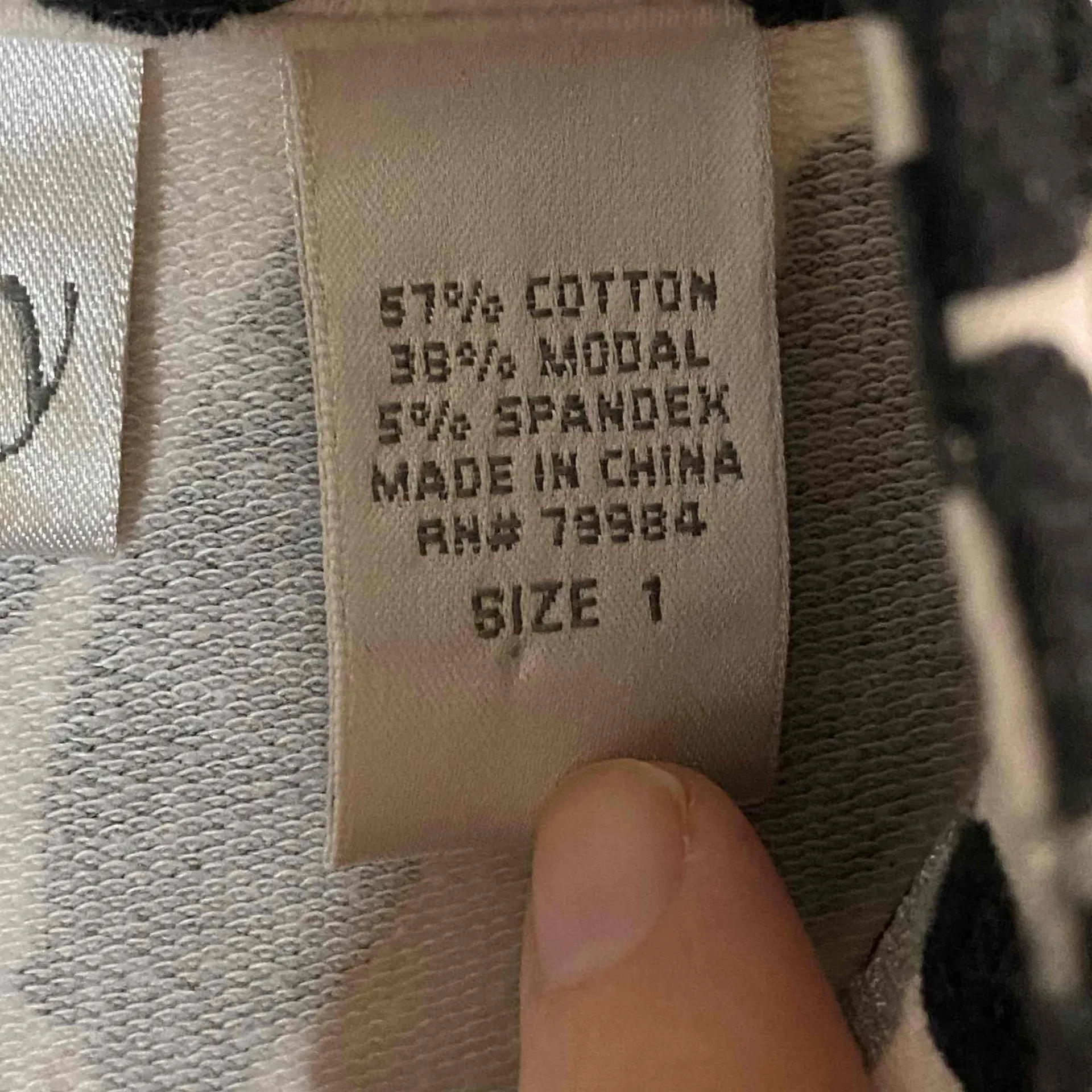 Chicos Zenergy Womens Black & White Cotton Modal Zip Up‎ Knit Jacket Sz 1 Size L - Image 5