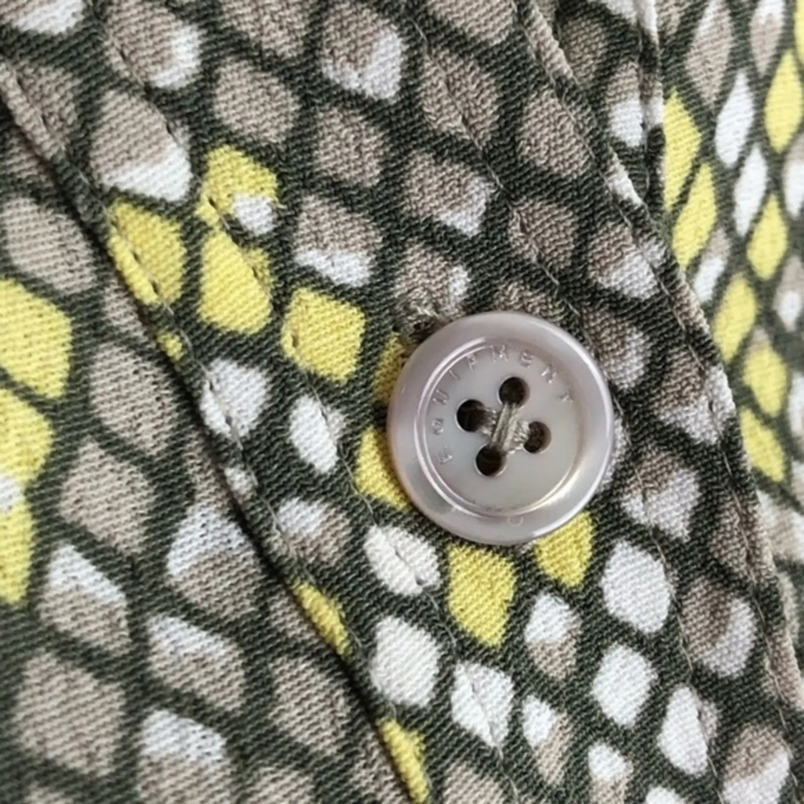 Equipment Femme Axelle Reptile Animal Print Short Sleeve Shirt Dress Sz 4 - Image 8