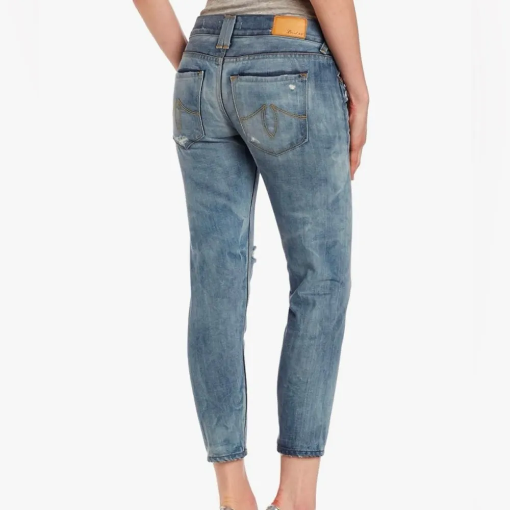 Level 99 Sarah Twisted Seam Tomboy Distressed Jeans In Cristal Blue Size 29 - Image 3