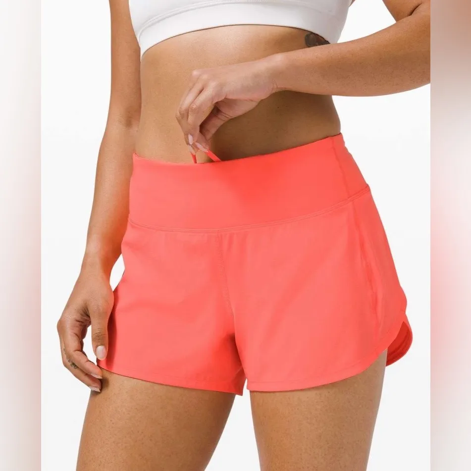 Lululemon Speed Up Mid-Rise Lined Short 4” – Sunset | Size 4 | Retired - Image 4
