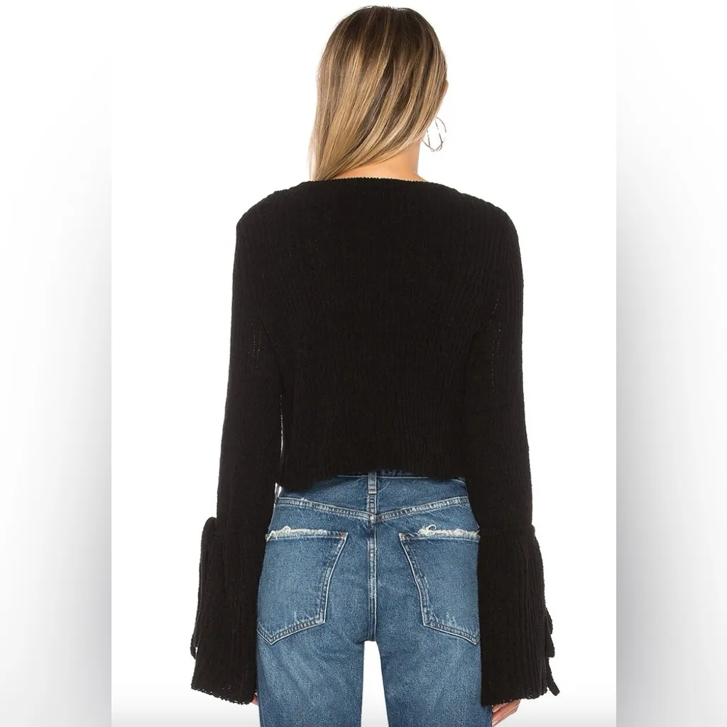 Lovers and Friends Black Bell Sleeve Sweater - Image 3