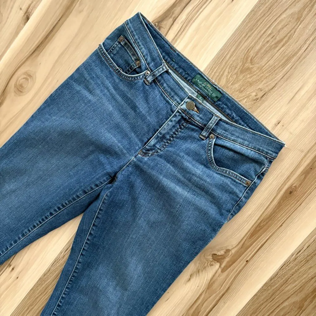 Lauren Ralph Lauren Straight Leg High Rise Blue size 6 Jeans - Image 3
