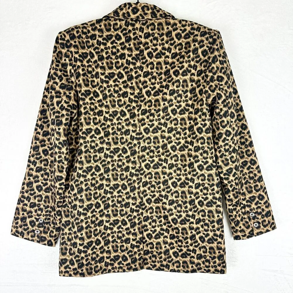 Endless Rose  Leopard Cheetah Print Two Button Blazer Size Small NWOT - Image 2