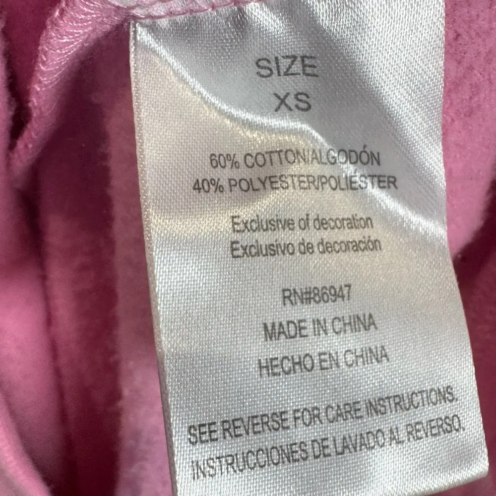 pink angel wings hoodie size XS - Image 7