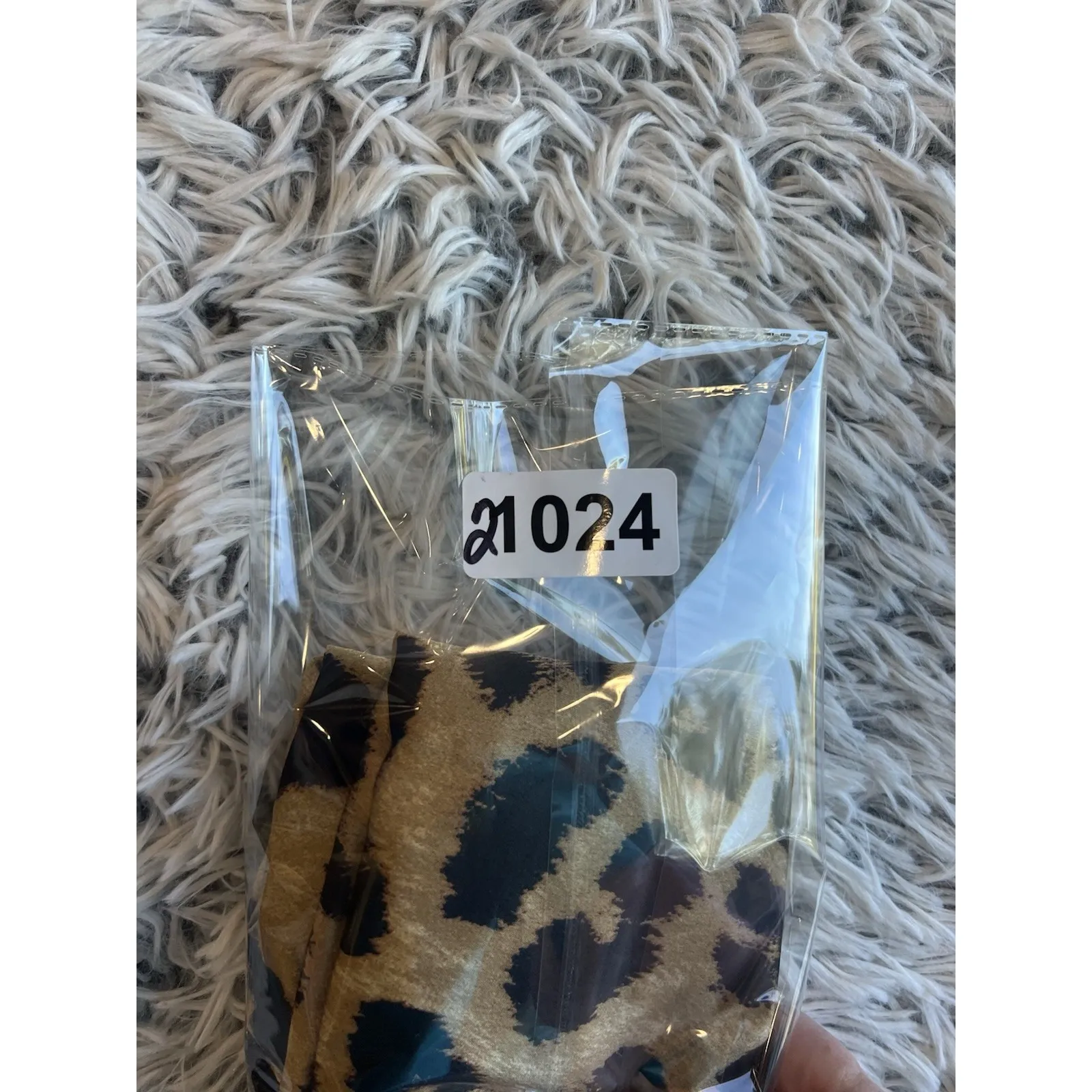 East Star Womens Brown Black High Rise Leopard Print‎ Wide Leg Pants Size 32 - Image 9