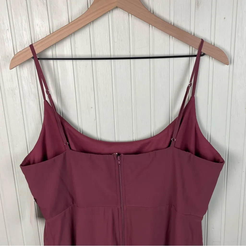 NEW Birdy Grey Amy Dress Chiffon Rosewood Womens Size XXL Long Length Bridesmaid - Image 8