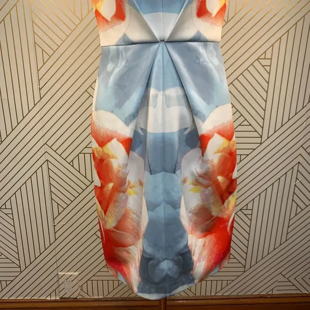 Keepsake‎ the Label Blue Graphic Floral Scuba Dress Size XS - Image 3