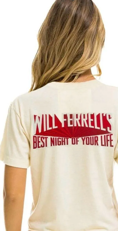 Aviator Nation Cream Tee with Red Graphic - Image 2