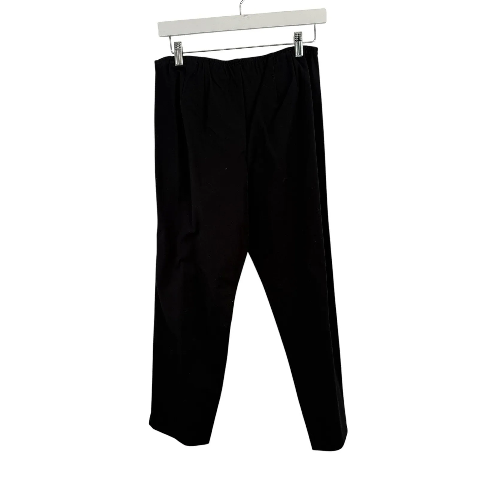 Eileen Fisher Stretch Cotton Twill Slim Ankle Pant Black NEW Womens Small - Image 7