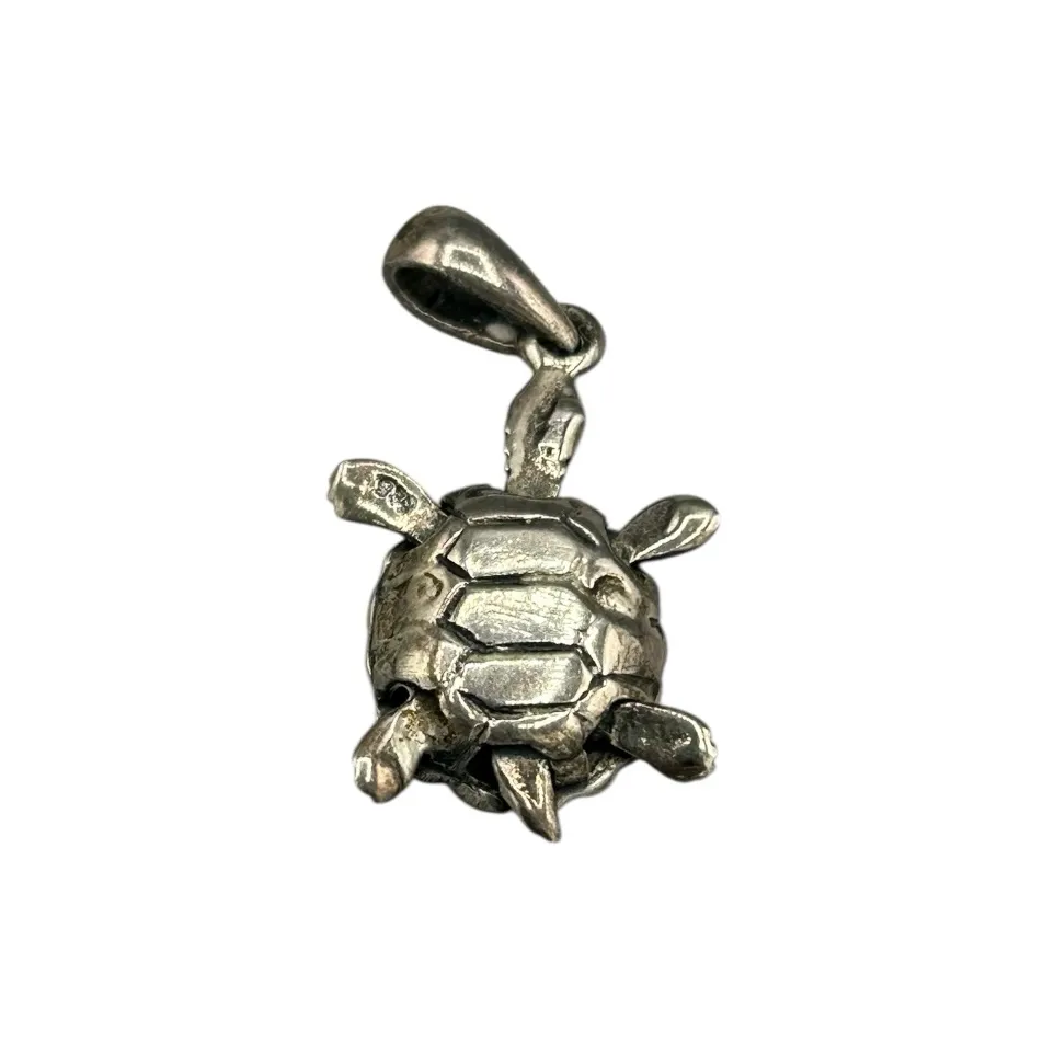 Sterling Silver 925 Turtle Pendant - Image 2