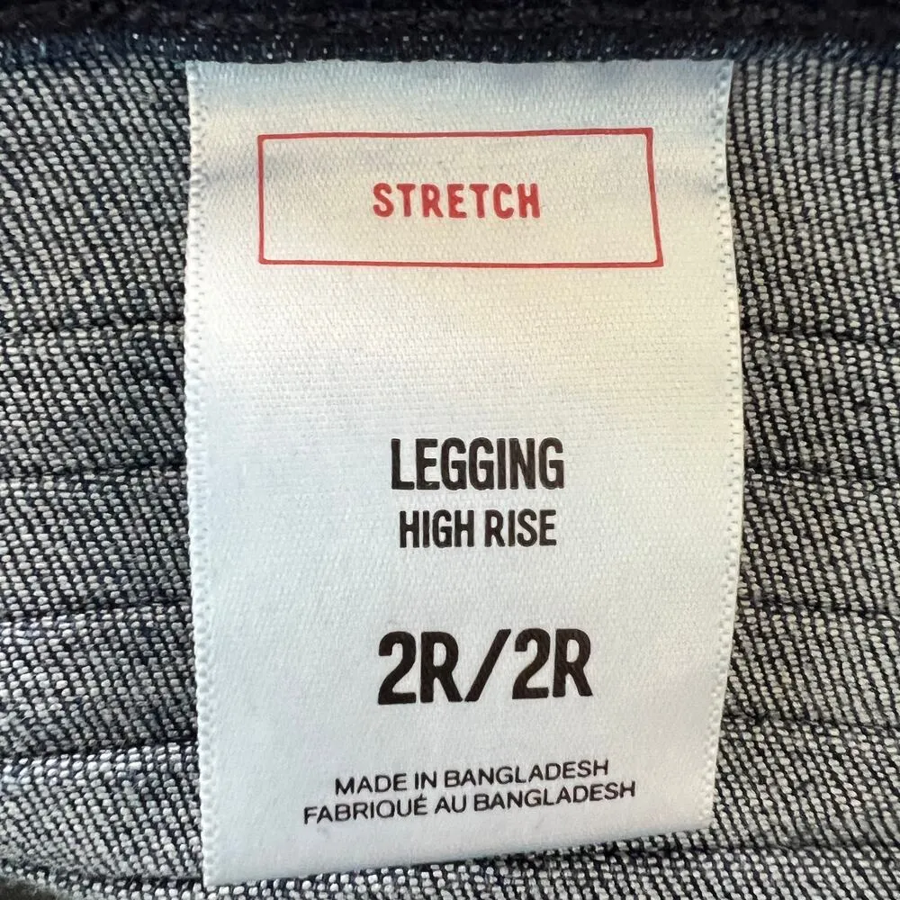 Express (2) 27x29 Short Stretch Legging High Rise Skinny Jeans Blue Dark Wash - Image 7