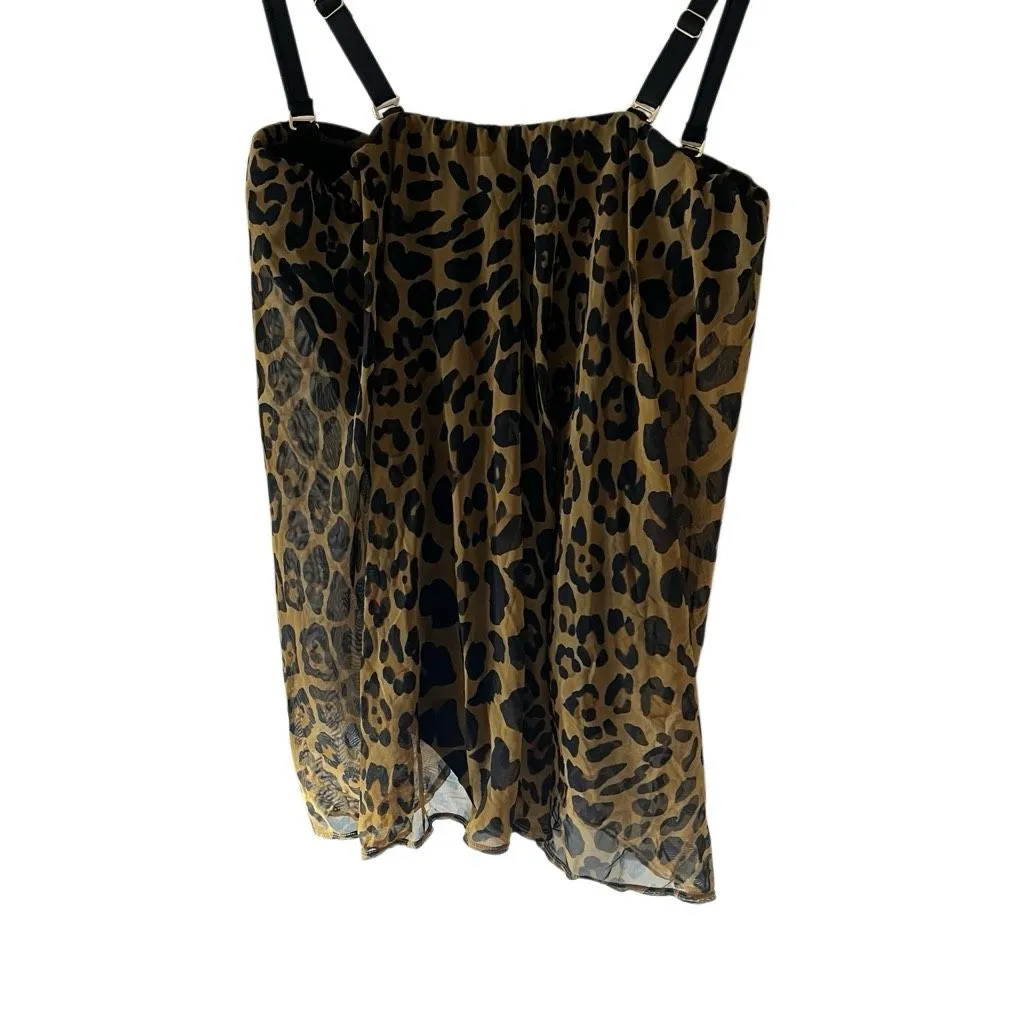 LAUREN By Ralph Lauren Ocelot Leopard Print Fly Away One-Piece Swimsuit Size 18 - Image 8