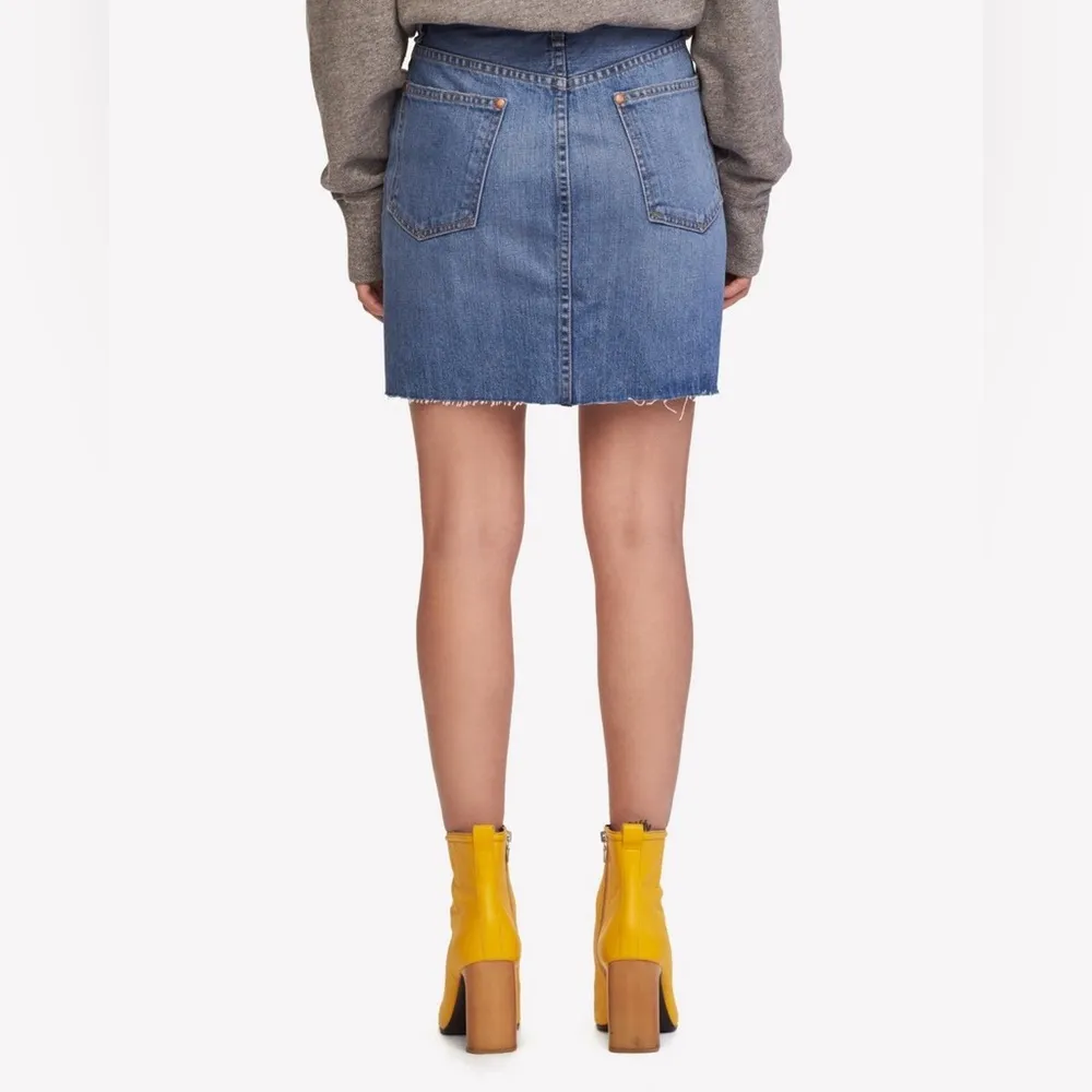 Rag & Bone Denim Moss Skirt Clean Levee - Image 5