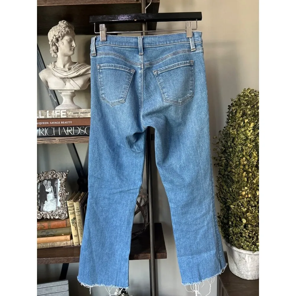 J Brand Selena Mid-Rise Crop Bootcut Jeans Cerulean Womens Size 26 - Image 6