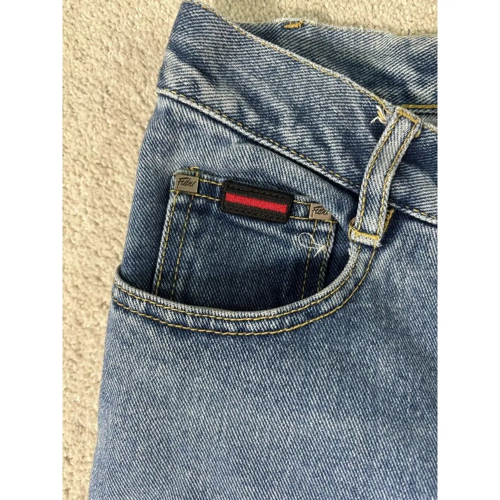 Vintage Y2K 2000s Fubu The Collection Bootcut Medium Wash Denim Jeans Women 9/10 - Image 3