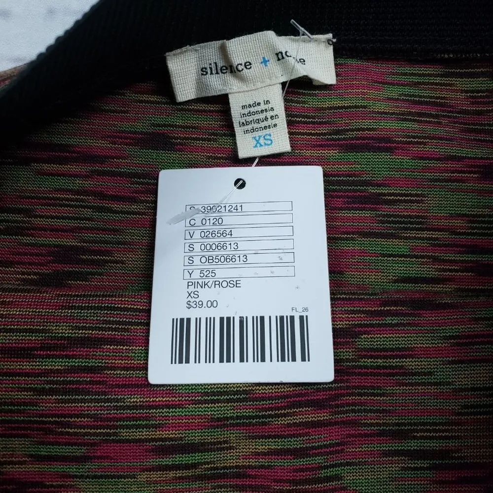 NWT Urban Outfitters  Silence & Noise Mini Static Bodycon Skirt Size Large - Image 4