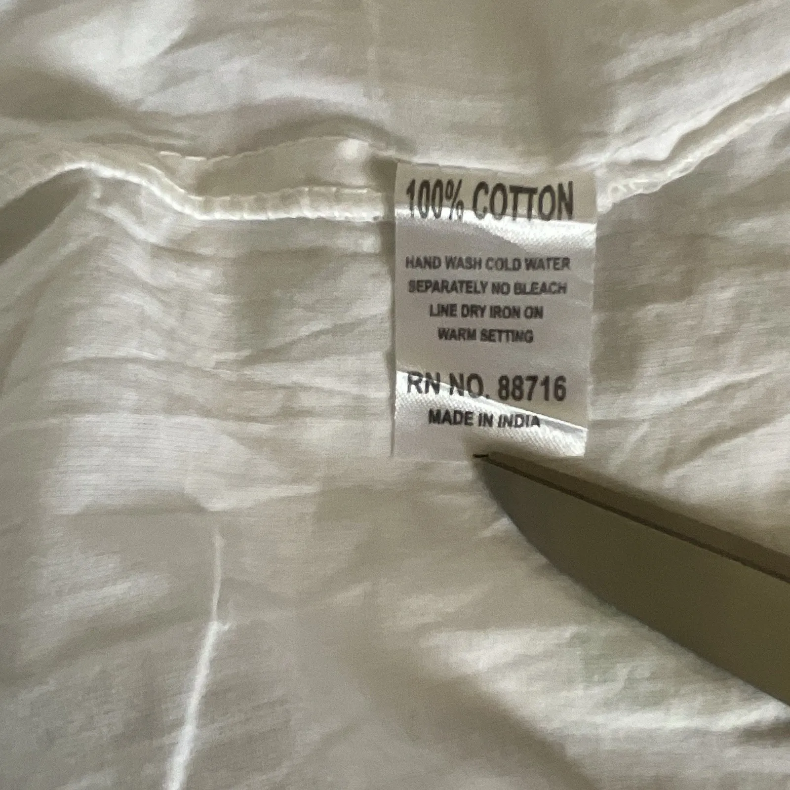 Sun Flower White Tops/Blouses Colorful Hand Stitched Mexican Style‎ 100% Cotton Size XL - Image 9