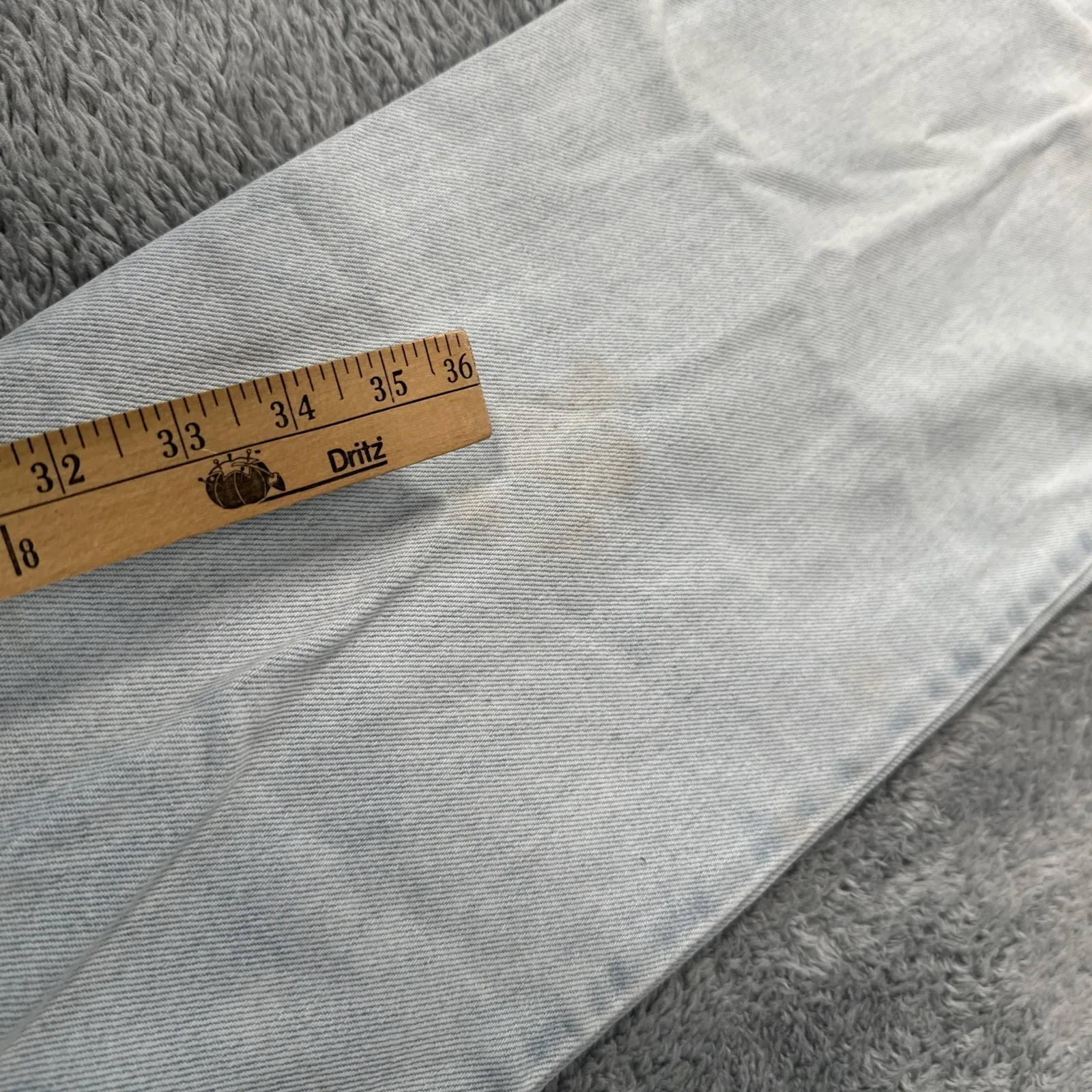 VTG Levi's 951 Jeans Womens 16 Faded Wash 90s Orange Tab High Rise Relaxed Taper - Image 8