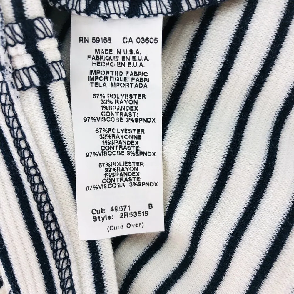 Red 23 Bodycon Dress Navy & White Stripe M Blue Size M - Image 8