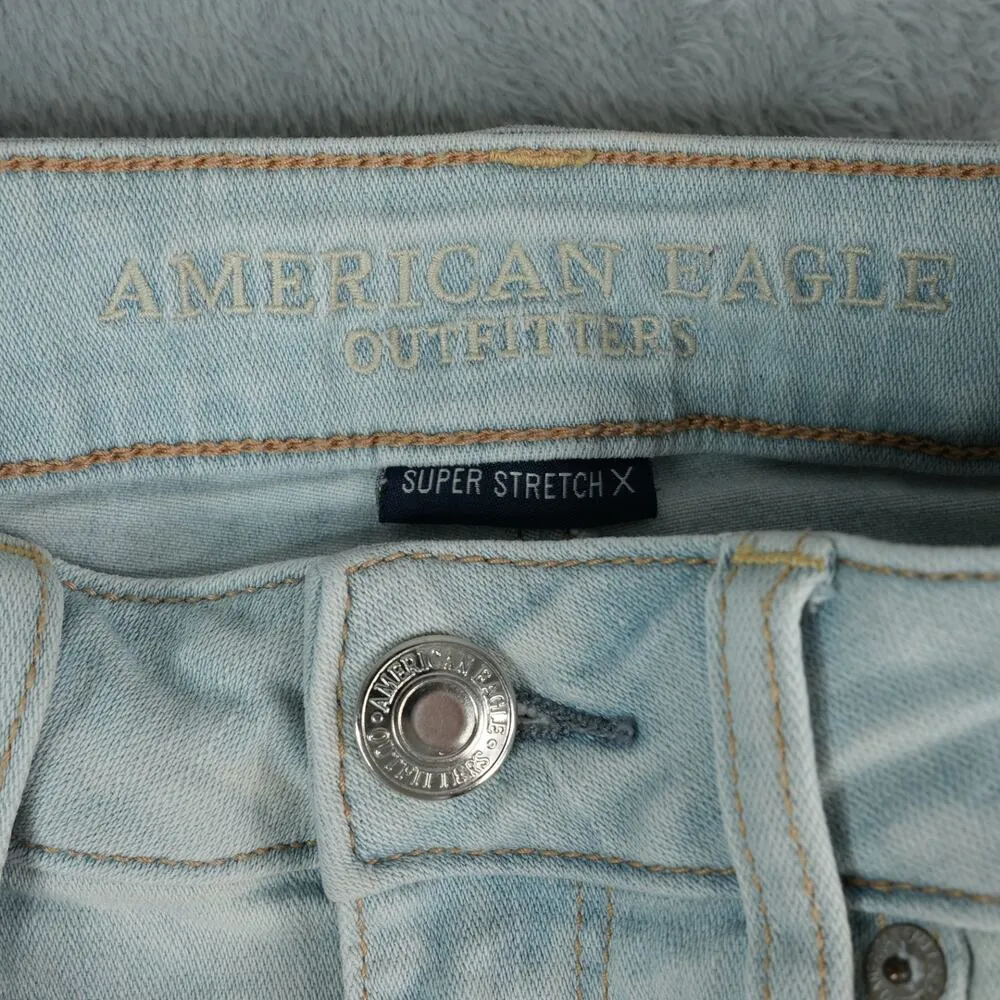 American Eagle Shorts Womens 4 Distressed Cutoff Super Stretch X Hi Rise Shortie - Image 7