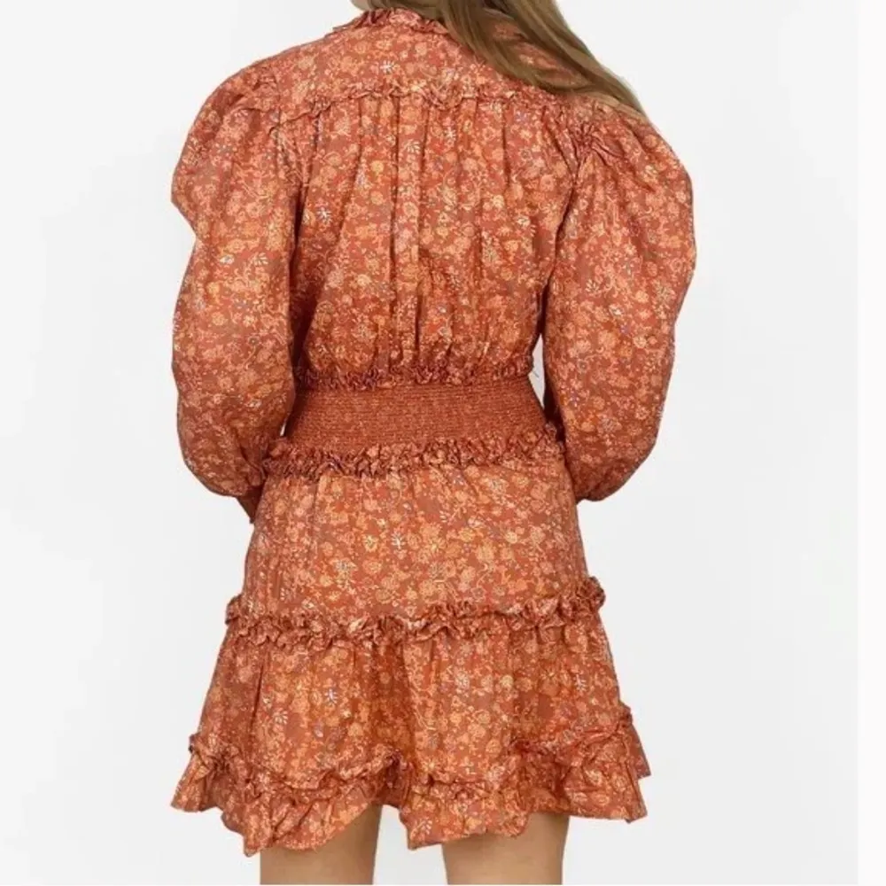 NWT HOUSE OF HARLOW 1960 - x Revolve Wallis Rust Dress Cotton Sz XL - Image 2