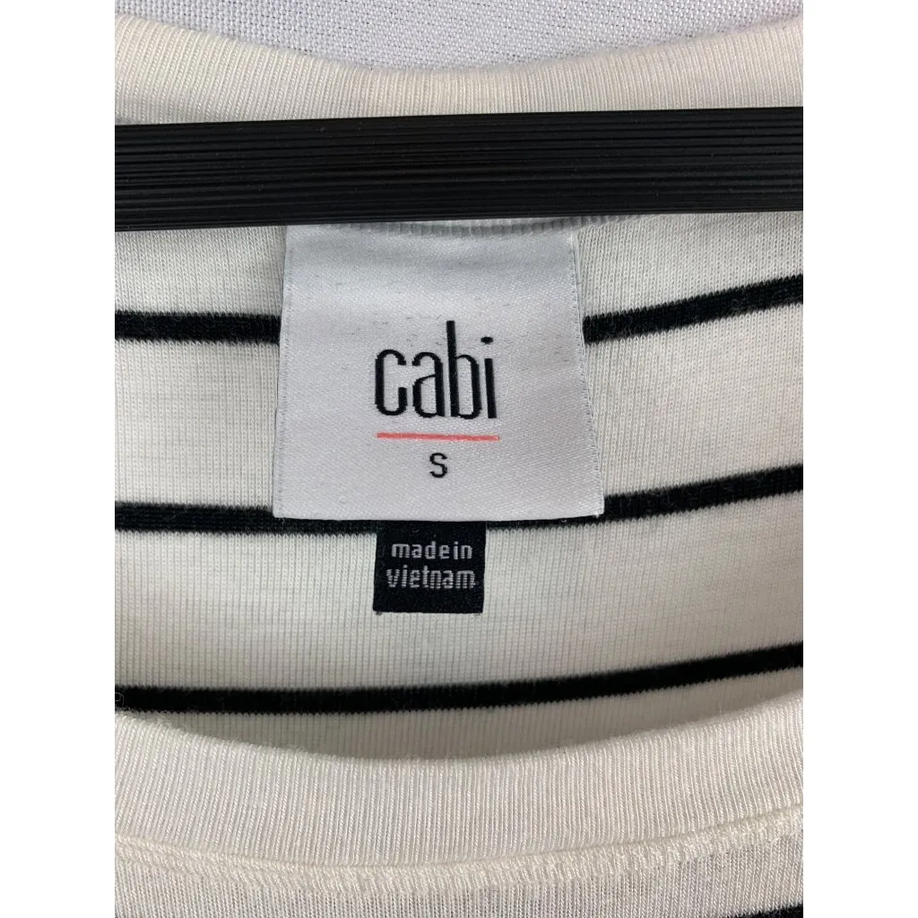 Cabi Striped Sleeveless Top S Rayon/Spandex Blend Made In Vietnam - Image 5