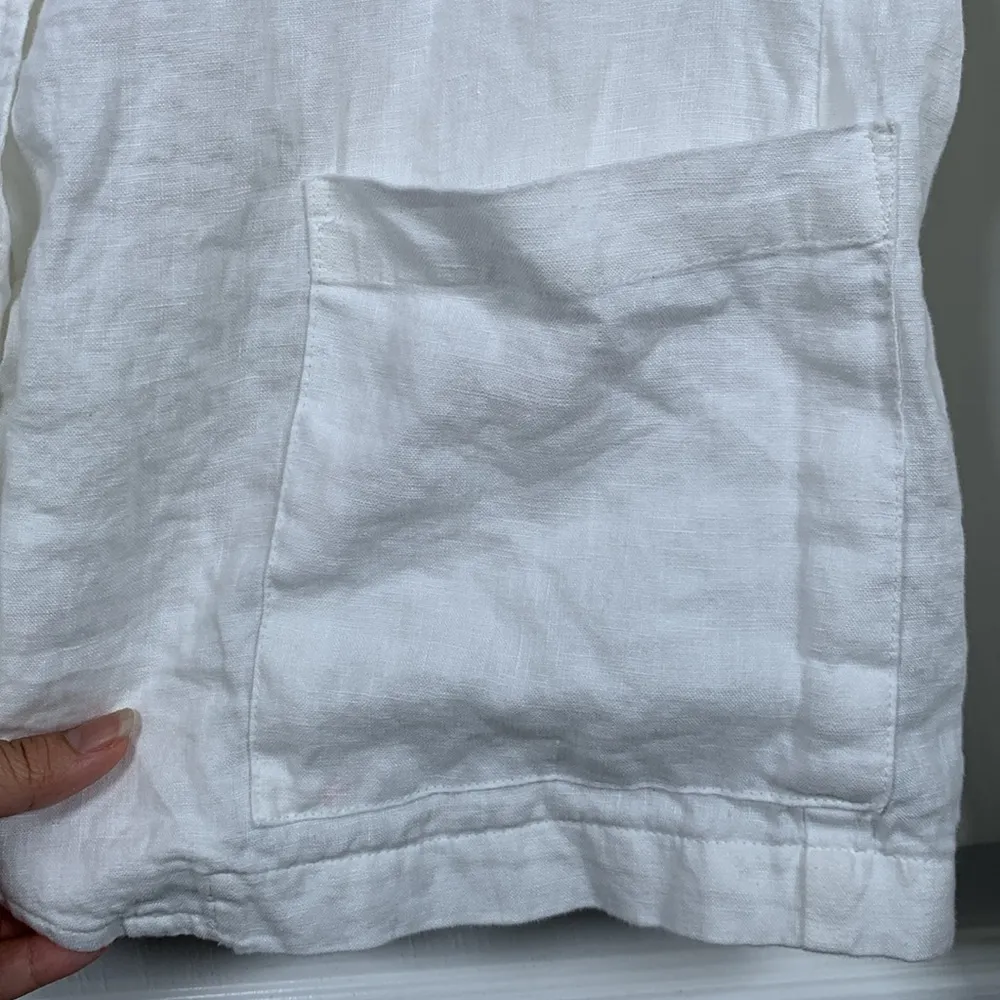 Jones & CO Jones New York White Blazer 100% Linen Size XL EUC #4518 - Image 5