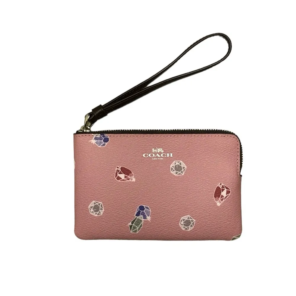 Disney X Coach Corner Zip Wristlet Snow White and The Seven Dwarfs Gems New - Image 11